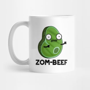 Zom-beef Cute Halloween Zombie Meat Pun Mug